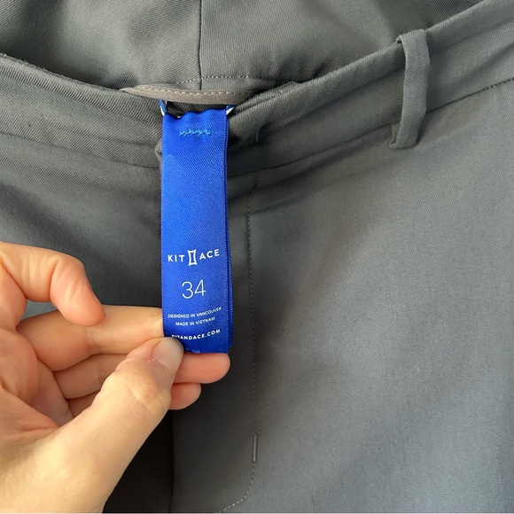 [34] Kit and Ace Men’s Dark Grey Jogger Style Casual Chino Pant - Picture 8 of 12